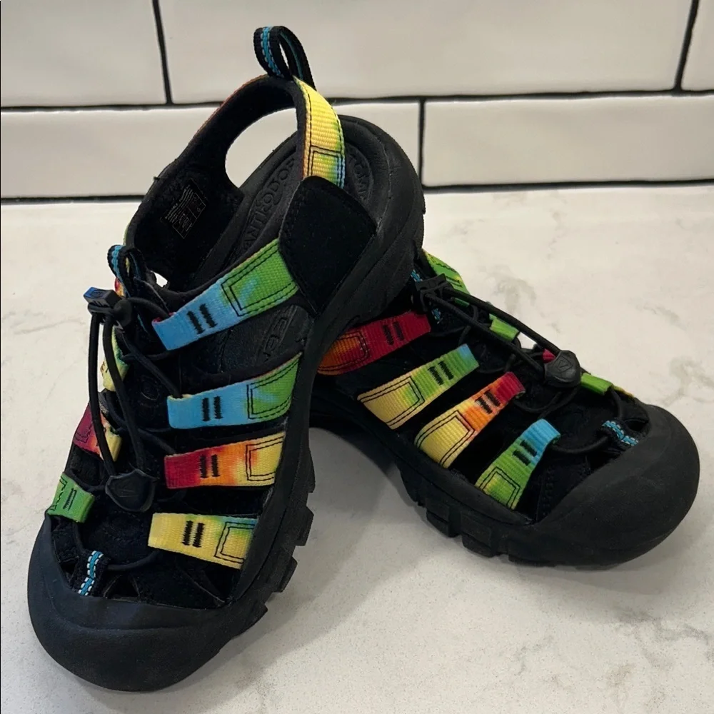 Keen Kids' Newport Retro Tye-Dye Adventure‎ Waterproof Sandals